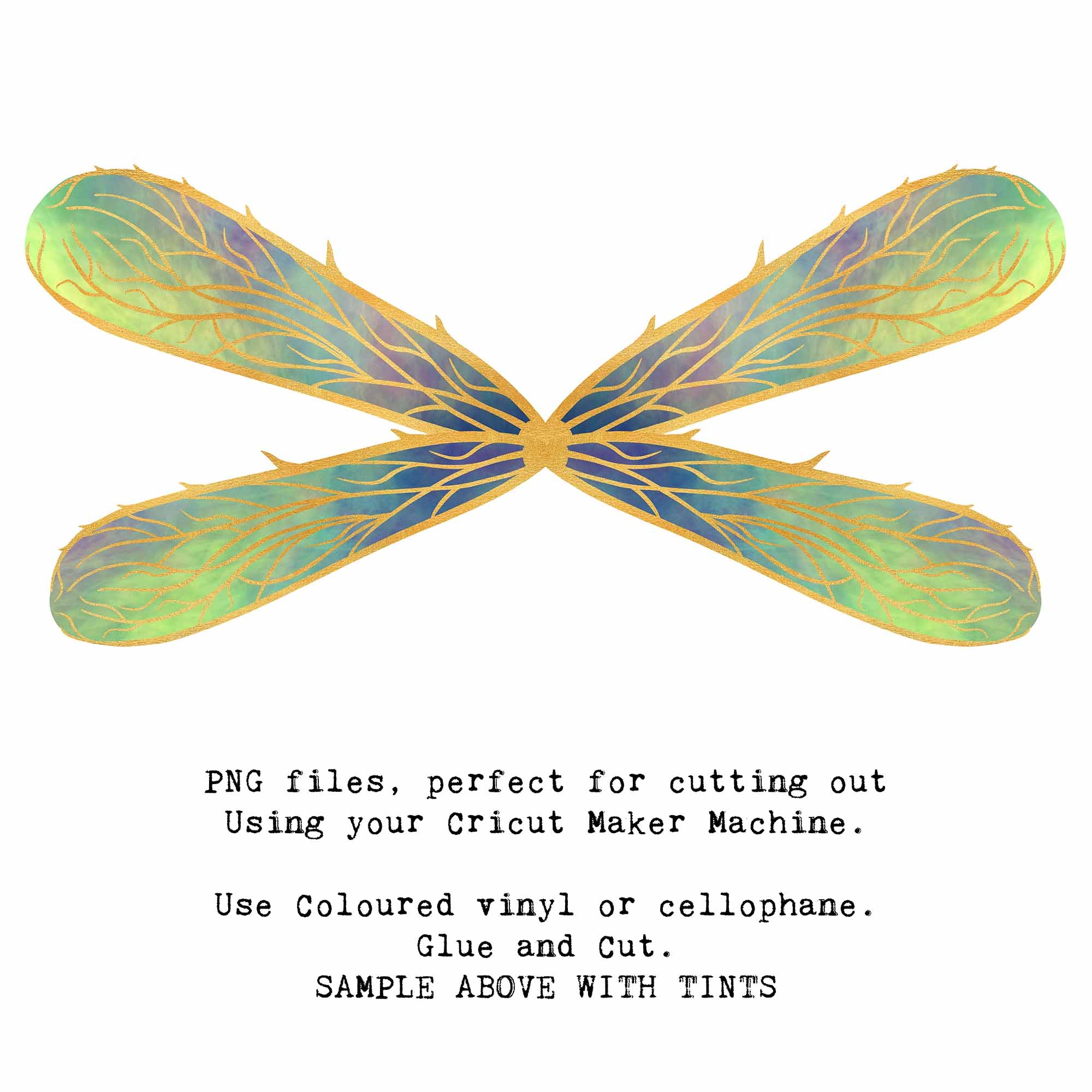 SVG & PNG Fairy Wing files for Cricut or Silhouette Cameo Cutting Machine. To create wearable fairy wings, in adult or children sizes.  Use this clipart design for Halloween Costumes, Fantasy or Cosplay or photography. These are Individual Wing Pieces, for you to cut and assemble. This is a digital product.